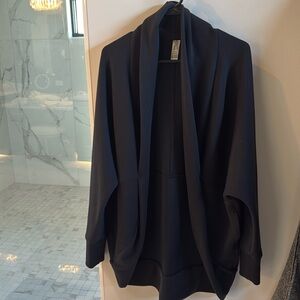 Spanx black cozy cardigan. M/L super cute cozy worn twice.